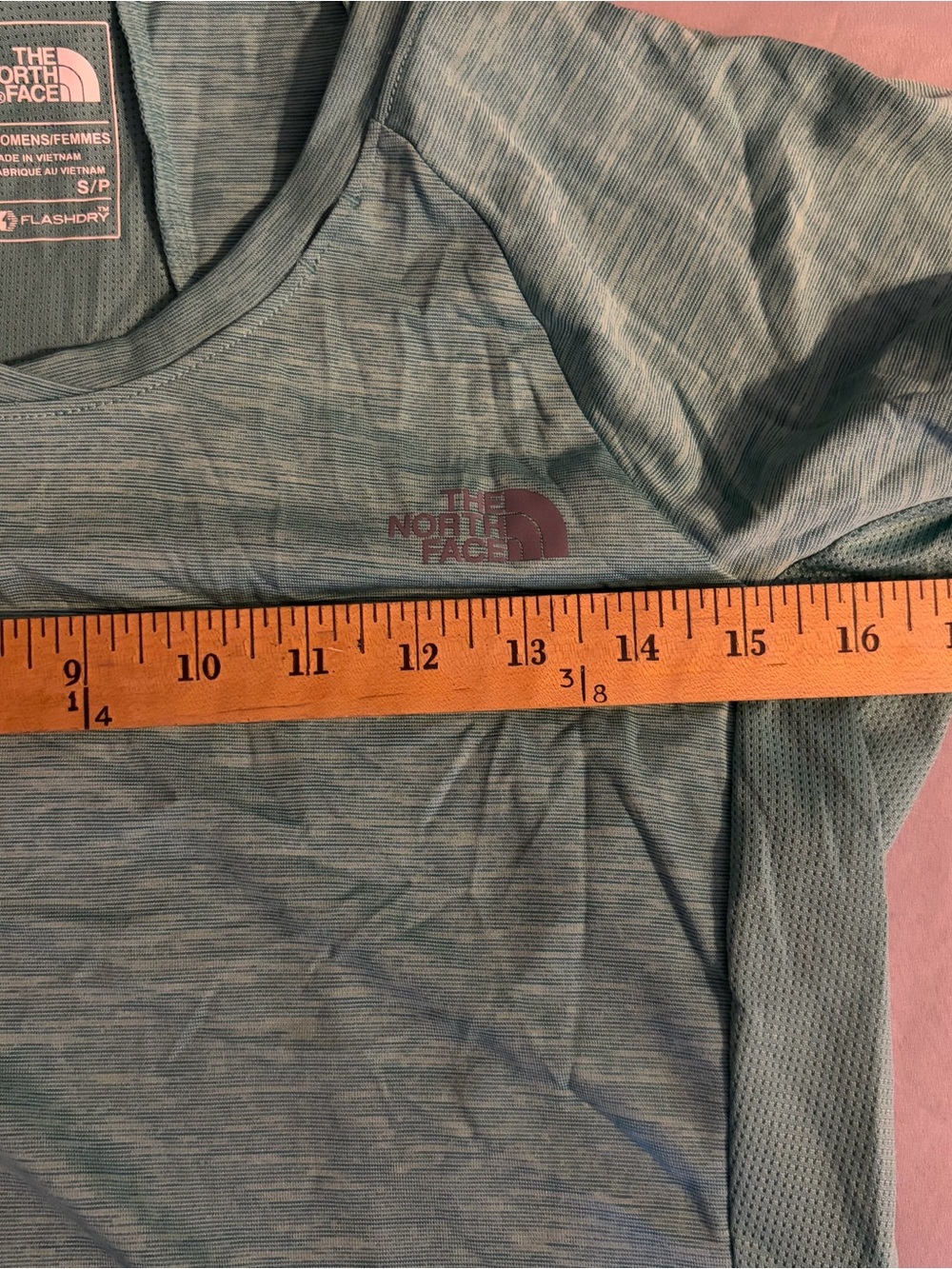The North Face Women's Seafoam Green Ambition Short Sleeve Crew Tee - Picture 7 of 8